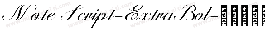Note Script-ExtraBol字体转换